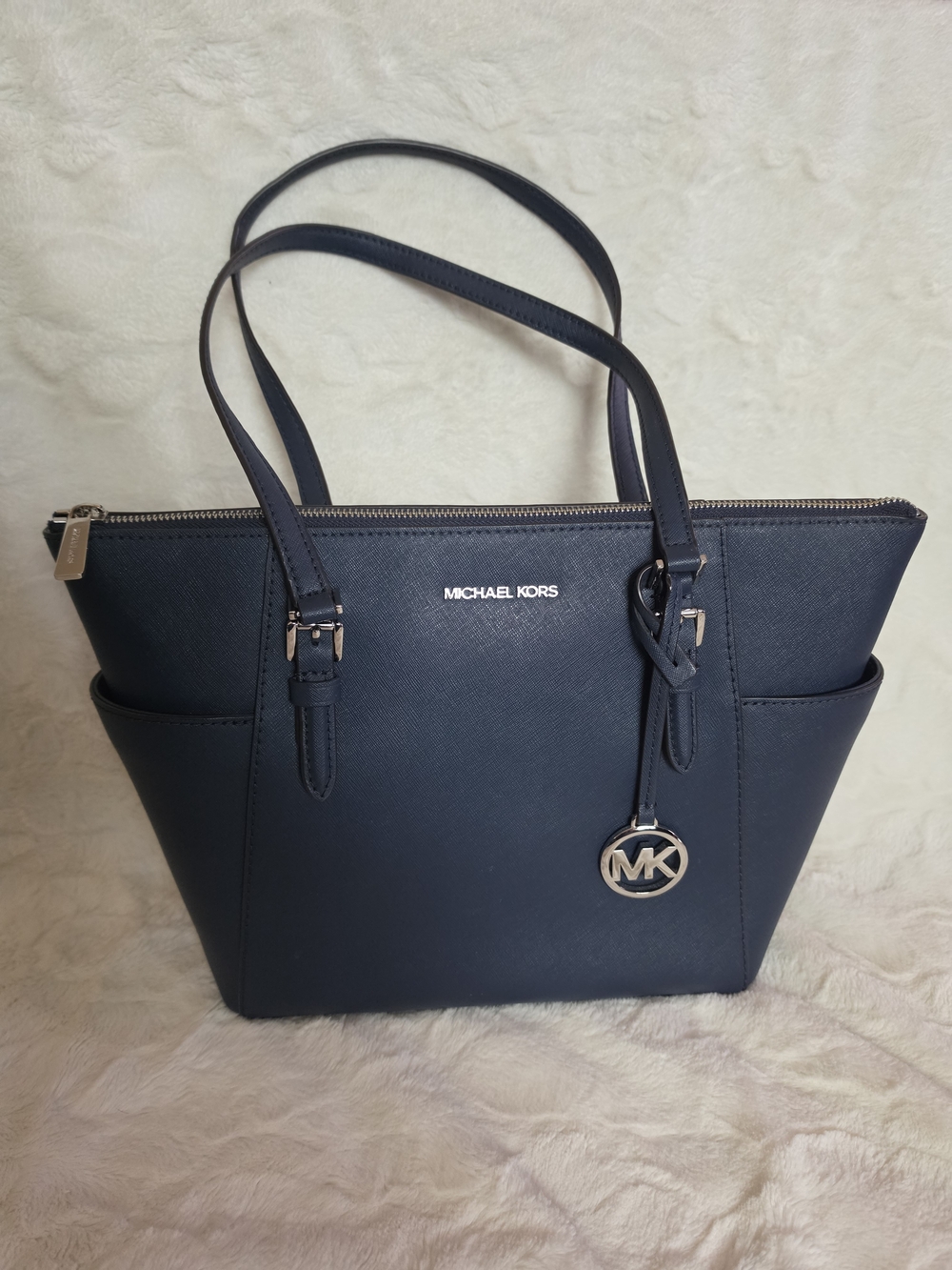 ‼️NWT - Michael Kors Charlotte Navy Blue Large Tote Purse